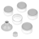 Accmor Formula Dispenser On The Go, 5 Compartments Stackable Formula Container for Travel, Baby Milk Powder Kids Snack Container, BPA Free by TinyTreasures Baby Boutique