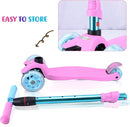 3 Wheel Scooter for Kids Ages 6-12,Kids Scooter with Light Up Wheels, Sturdy Deck Design, and 4 Height Adjustable Suitable for Kid Ages 3-12 by TinyTreasures Baby Boutique