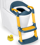 JASSONE® Potty Training Seat, Toddler Step Stool, 2 in 1 Toilet for Kids, Baby Seat with Splash Guard and Anti-Slip Pad for Boys Girls, Blue by TinyTreasures Baby Boutique