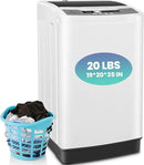 Nictemaw Portable Washing Machine, 20Lbs Capacity Full-Automatic Portable Washer Machine, 2.8Cu.ft Washer and Dryer Combo with 10 Programs 8 Water Levels for Apartment, Dorms, RV by CozyNest Decor
