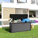 100 Gallon Outdoor Storage Box – Waterproof Deck Box for Garden, Patio & Backyard,Black by GreenHaven Gardens
