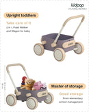 Kidpop PULA 2-in-1 Push and Pull-Along Wagon, Baby Push Walker for First Learner from 7 Month to 4 Year, One Year Birthday Gifts, Sturdy and Safe, Indoors and Outdoors (Purple) by TinyTreasures Baby Boutique