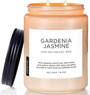 M&SENSE Gardenia Jasmine Scented Candle, 110 Hours Slow Burning Clean Non Toxic 19.4oz 2 Wicks Highly Scented Aromatherapy Candle for Housewarming Gifts, Long Lasting Fragrance for Bath & Office by CozyNest Decor