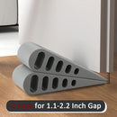 JQK Rubber Door Stopper Wedge, Grey 4 Pack Soft TPR Premium Door Stops for Bottom of Heavy Duty Door on Tile, Concrete, Carpet, Wooden Floor, DSB61-GY-P4 by TinyTreasures Baby Boutique
