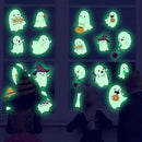 Glow in The Dark Halloween Window Clings Luminous Pumpkin Ghost Window Stickers Decor for Halloween Theme Party Decorations by CozyNest Decor