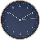LUUK LIFESTYLE Modern Quartz Wall Clock with Silent Movement, Scandinavian Design, Kitchen and Living Room Clock, Gift idea, Trendy Home Decor, 10 inch, in Dark Blue and Gold by CozyNest Decor