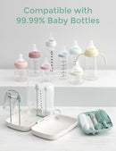 Momcozy Bottle Brush Set - Baby Bottle Cleaner Kit with Silicone Brush, Nipple Brush, Straw Brush, Soap Dispenser, Drying Rack - 7 in 1 Bottle Cleaning Tool for Home and Travel by TinyTreasures Baby Boutique