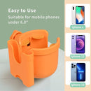 Suranew Adjustable Stroller Cup Holder with Phone Holder for Baby Stroller for Family Members (Orange) by TinyTreasures Baby Boutique