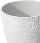 LA JOLIE MUSE 20inch Tall White Planters Set of 2,Large Tree Planters for Indoor Plants,Flower Containers for Front Porch, Honeycomb by CozyNest Decor