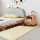 Play Mat for Babies Toddlers,1.3" Thick Elasti-Foam Anti-Fall Cushion Mat for Kids Room,28×72 Bedroom Bedside Rugs,Water-Repellent Soft Coral Velvet,Non-Slip(Vanilla) by TinyTreasures Baby Boutique