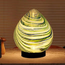 Table Solar Lanterns Outdoor Waterproof LED 6.7" Glass Desktop Decorative Lanterns Solar Globe Lights for Patio Balcony Pathway Porch Gardening Gifts for Women(Green) by GreenHaven Gardens