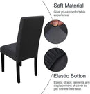 JQinHome 4 Pcs Dining Chair Slipcover, High Stretch Removable Washable Chair Seat Protector Cover for Home Party Hotel Wedding Ceremony by CozyNest Decor