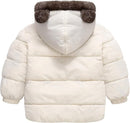 Infant Baby Winter Coat Bear Hooded Jacket Warm Fleece Snowsuit Windproof Outerwear for Toddler Boy Girl 9M-4T by TinyTreasures Baby Boutique