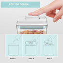 Airtight Food Storage Container - 1.25qt / 1250ml Rectangle Pop Containers With Lids, Bpa Free for Spaghetti Cereal Flour Rice Kitchen Organizer by TinyTreasures Baby Boutique