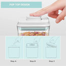 Pop Containers with Lids - Stackable Airtight Food Storage, Kitchen Pantry Storage Containers for Snacks Candy Salt Herbs Spices BPA-Free (1200ML*3) by CozyNest Decor