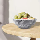 Natural White Marble Bowl with Grey Veins Large Decorative Bowl for Home Decor，Entryway, Fruit Display, Key Holder, Centerpiece (10.2" Diameter) by CozyNest Decor