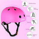 KAMUGO Kids Adjustable Helmet, with Sports Protective Gear Set Knee Elbow Wrist Pads for Toddler Age 2-8 Boys Girls, Bike Skateboard Hoverboard Scooter Rollerblading Helmet Set by TinyTreasures Baby Boutique