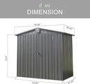 Domi 10’ x 8’ Outdoor Storage Shed, Metal Sheds Tool Storage Gable Roof with Lockable Door & Air Vents, Outdoor Galvanized Steel Sheds for Backyard,Garden,Patio,Lawn by GreenHaven Gardens