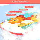 Musical Baby Gyms Play Mats Musical Activity Mat Piano Baby Play Gym Tummy Time Padded Mat for Baby Newborn Toddler Infants (Red) by TinyTreasures Baby Boutique