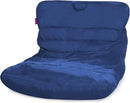 Posh Creations Structured Comfy Seat for Bedrooms and Dorm Rooms, Large Bean Bag Chair, Laguna Lounger, Navy by TinyTreasures Baby Boutique