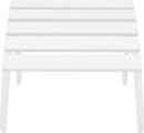 WestinTrends Outdoor Ottoman, Patio Adirondack Ottoman Foot Rest, All Weather Poly Lumber Folding Foot Stool for Adirondack Chair, Widely Used for Outside Porch Pool Lawn Backyard, White by CozyNest Decor