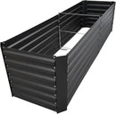 8x2x2FT Metal Raised Garden Bed Kit, Galvanized Outdoor Garden Bed Planter Box for Vegetables, Flowers, Herbs, Succulents and More, Black by GreenHaven Gardens