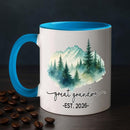 Promoted To Be Great Grandpa Coffee Mug 11Oz 15Oz, Personalized New Great Grandpa EST. 2026 Accent Ceramic Cup Gift For Pregnancy Reveal, Customized Nickname & Year Great-Grandfather White Coffee Cup by TinyTreasures Baby Boutique
