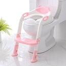 Potty Training Seat with Step Stool Ladder, SKYROKU Potty Training Toilet for Kids Boys Girls Toddlers - Comfortable Safe Potty Seat with Anti-Slip Pads Ladder Pink by TinyTreasures Baby Boutique