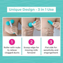 LaVie 5-in-1 Lactation Massager Roller, Manual Massage Roller, Breastfeeding Tool to Improve Milk Flow, Discomfort, Breast Massage, Medical Grade by TinyTreasures Baby Boutique