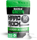 Rockin' Green Hard Rock Laundry Detergent for Hard Water (90 Loads), Plant based, Natural Laundry Detergent Powder, Biodegradable Odor Fighter, Safe for Sensitive Skin, 45 oz (Unscented) by TinyTreasures Baby Boutique