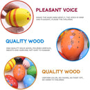 POPLAY 15 PCS Wooden Percussion Musical Egg Maracas Egg Shakers for Party Favors Classroom Prize Supplies Musical Instrument by TinyTreasures Baby Boutique