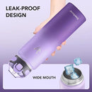 Enerbone 32 oz Insulated Water Bottle, Stainless Steel Bottle with Carrying Strap, Double-Wall Vacuum Insulation Design, Leakproof Sports Bottle with Straw, Keep Drinks Cold or Hot for Hours by CozyNest Decor