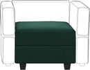 Belffin Storage Ottoman Module for Modular Sectional Sofa Square Seat Cube Velvet Foot Stool Green by CozyNest Decor