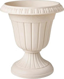 PL10BG Classic Traditional Plastic Urn Planter Indoor/Outdoor 15" x 13", Beige by CozyNest Decor