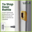 Gator Door Latch Restorer - Strike Plate (Bright Brass) by TinyTreasures Baby Boutique