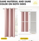 MIULEE Baby Pink Blackout Curtains for Girls Bedroom Living Room 72 Inches Long 2 Panels, Nursery Thermal Insulated Room Darkening Drapes Solid Grommet Top Noise Reducing Curtains, Blush Pink by TinyTreasures Baby Boutique