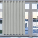 Easy-Going Blackout Door Curtains for Bedroom, Solid Thermal Insulated Grommet and Noise Reduction Window Drapes, Room Darkening Curtains for Living Room, 1 Panel (100x84 in, Greyish White) by CozyNest Decor