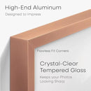 Homeforia 14x17 Picture Frame Rose Gold, High End Metal 14x17 Poster Frames with Mat 11x14 inch Photo, 14 x 17 Rose Gold Frame Matted to 11 by 14 Print, 17x14 Frame, Tempered Glass, Wall Kit, Set of 1 by CozyNest Decor