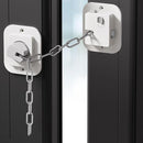 Child Proof Door Lock with Adjustable Strap, 3M Adhesive Safety Locks for Baby & Pets, No Tools Needed 4 Pack by TinyTreasures Baby Boutique