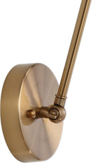 JONATHAN Y JYL7461A Rover 7" Farmhouse Industrial Adjustable Arm Metal LED Wall Sconce Rustic Bohemian 2700K LED 4W Bulb for Entryway Lobby Kitchen Bathroom Bedroom Living Room Hallway, Brass Gold by CozyNest Decor