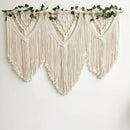 guzhiou large macrame wall hanging - Boho Tapestry Macrame Wall Decor Art- Chic Bohemian Handmade Woven Tapestry Home Decoration for Bedroom Living Room Apartment Wedding Party - 43"x32" (with Ivy) by CozyNest Decor