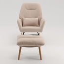 Boucle Accent Chair, Teddy Fabric Home Office Desk Chair No Wheels, Sherpa Furry Modern Dinging Chair, Living Room Bedroom Arm Chair, Girls Vanity Chair, Golden Finished, Light Camel by TinyTreasures Baby Boutique