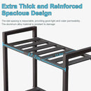 Versatile Indoor/Outdoor Plant Stand – High-Strength Aluminum with 300 LBS Load Capacity - Ideal Decor for Patios, Gardens, Living Rooms | L17.7 x W11.8 x H22 inches by GreenHaven Gardens