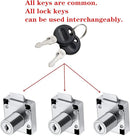 Automatic Lock Tongue Cabinet Drawer Lock 【Keyed Alike】& Forstner Drill Bit Furniture Locker Lock Showcase Lock Drilling Diameter 3/4"/19mm for (3/5"-/15mm -7/8"-/22mm) Door Panel by TinyTreasures Baby Boutique