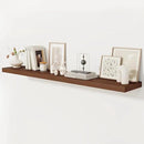 Fun Memories 72 Inch Floating Shelf, 12 Inch Deep Wall Shelf for Fireplace Mantel, Deep Storage Shelves for Home & Office, Wall Shelves with Invisible Bracket, Walnut, Set of 1 by CozyNest Decor