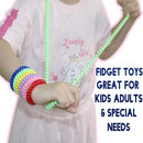 Sensory Chew Toys for Autistic Children, 12 Pack Stretch Chewing Necklaces Bracelets for Kids with Autism ADHD SPD, Stretch Stings Fidget Toys for Kids Toddlers Reduce Biting Stress and Anxiety by TinyTreasures Baby Boutique