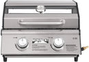 Monument Grills Clearview® 2-Burner Tabletop Propane Gas Grill with 1 Pound Tank Adapter(2 items) by GreenHaven Gardens