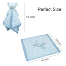 Pro Goleem Teddy Bear Lovey Baby Security Blanket for Boys and Girls Unisex Soft Lovie Baby Gifts for Newborn Toddler Snuggle Toy Stuffed Animal Blue 16 Inch by TinyTreasures Baby Boutique