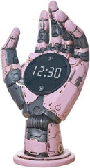 Cyberpunk Mechanical Hand Digital Alarm Clock, Steampunk Resin Statue, Desk Decor by CozyNest Decor