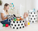 HIYAGON Batman Basket Kids Storage Basket Cute Basket Empty Toy Storage Bin Organizer Box Rectangular Room Decor for Home Books(Black bats) by TinyTreasures Baby Boutique